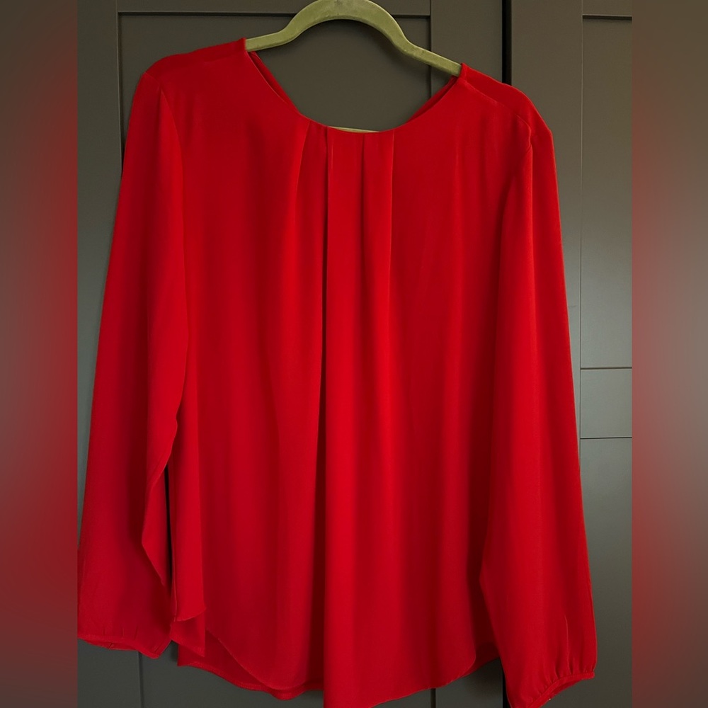 Elegant Ann Taylor Red Women's Top